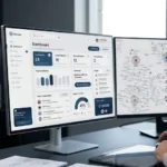 A software product engineer systematically designing a clean, modern user experience layer on top of complex legacy code structures.