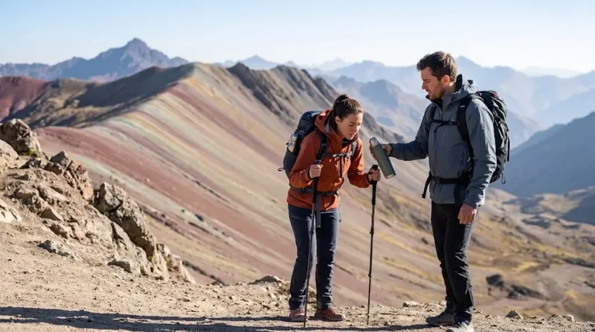 Physiological impact of altitude sickness at 5000 meters on trekkers hiking in the Peruvian Andes.